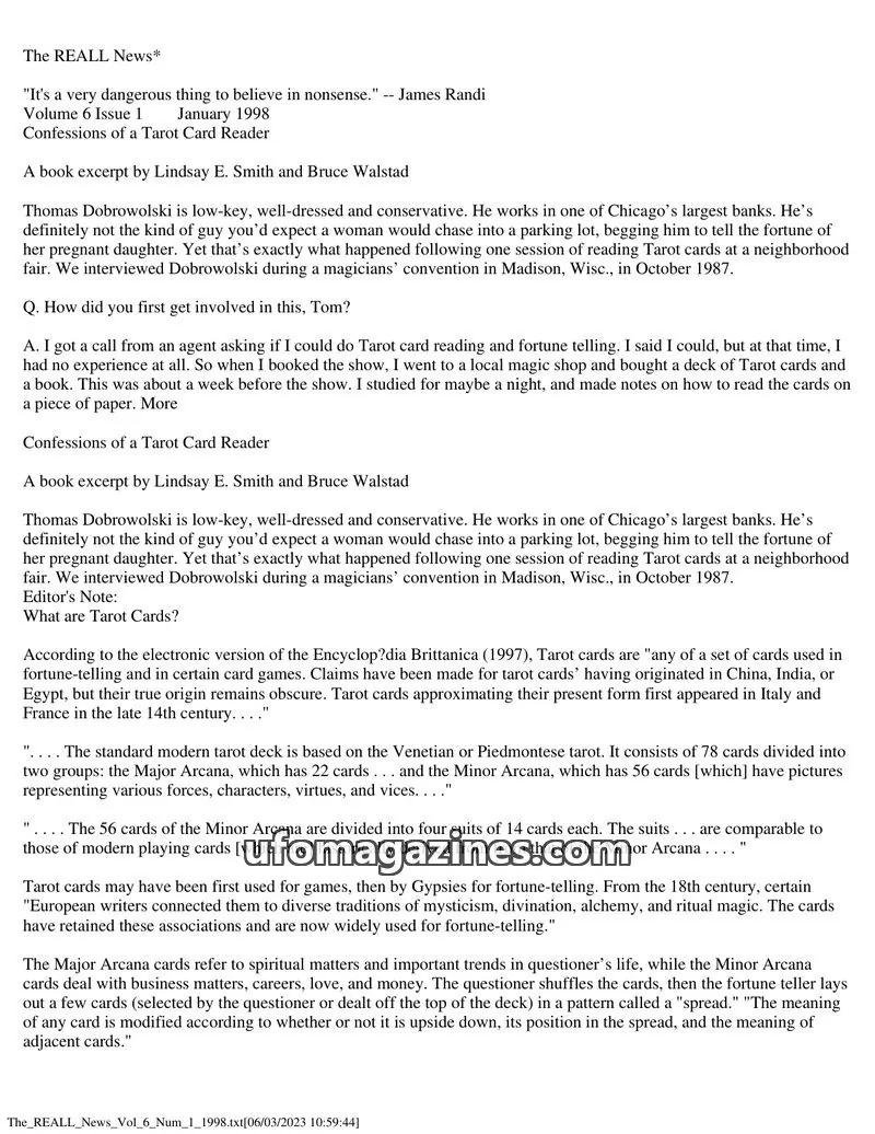 Cover of REALL News (Rational Examination Association of Lincoln Land) issue Volume 6 Issue 1: The REALL News