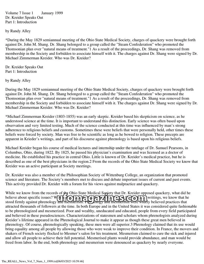 Cover of REALL News (Rational Examination Association of Lincoln Land) issue Volume 7 Issue 1: The REALL News