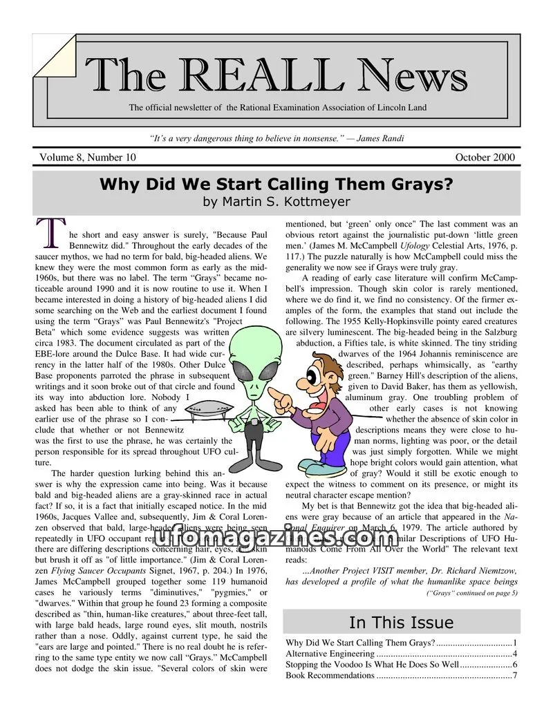Cover of Rational Examination Association of Lincoln Land issue 10: The REALL News