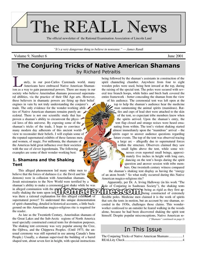 Cover of The Rational Examination Association of Lincoln Land issue 6: The REALL News