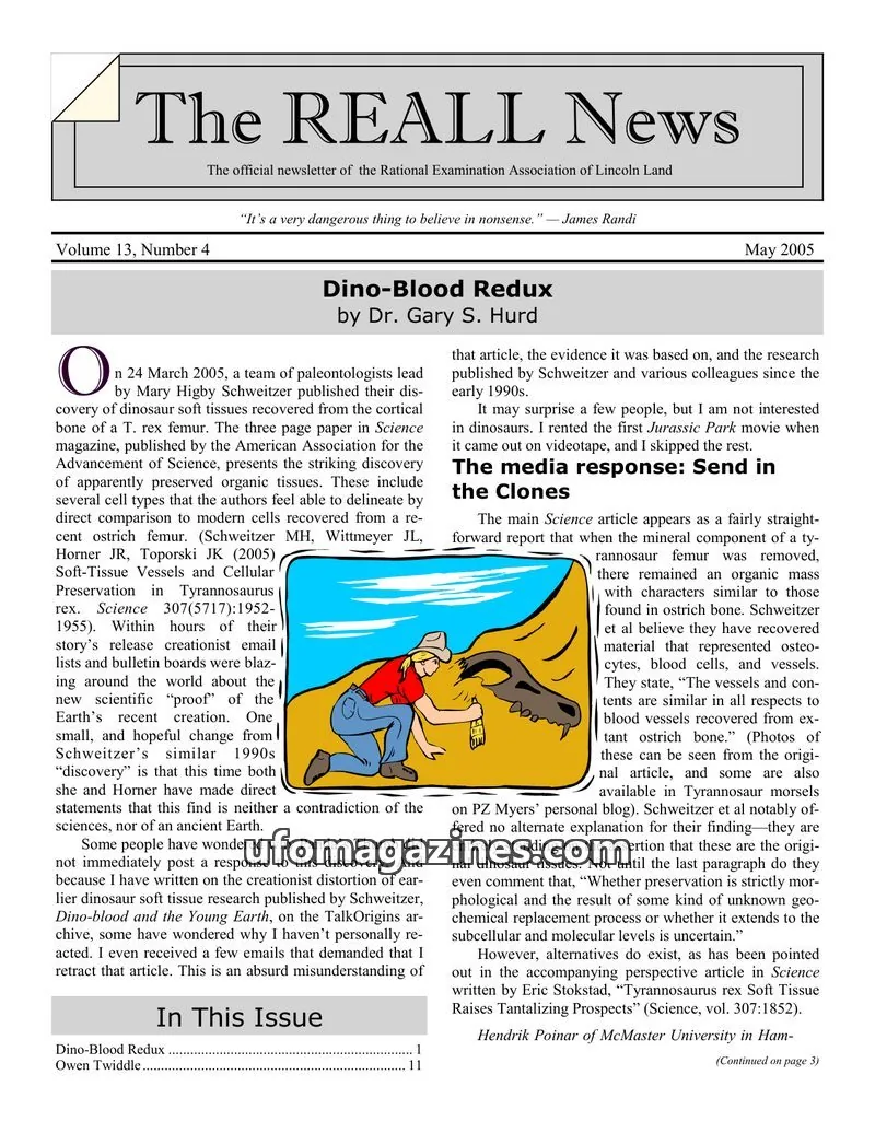 Cover of The Rational Examination Association of Lincoln Land issue Number 4: The REALL News