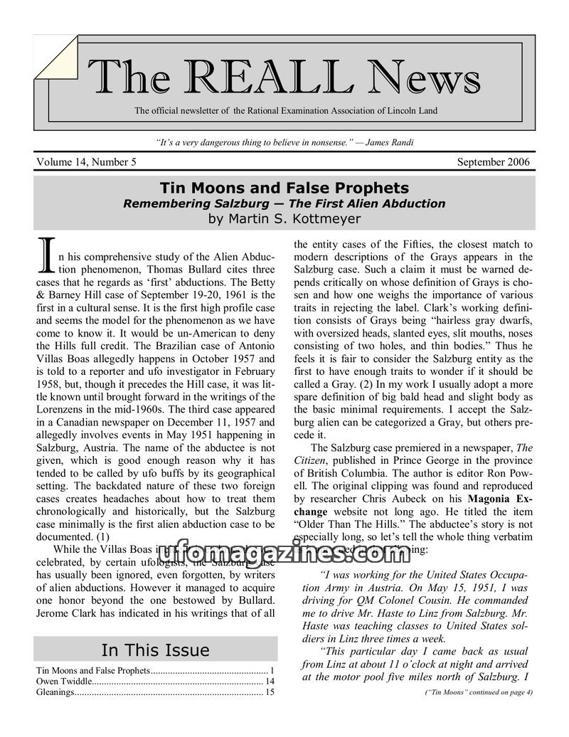 Cover of REALL News - Vol 14 No 05 - 2006