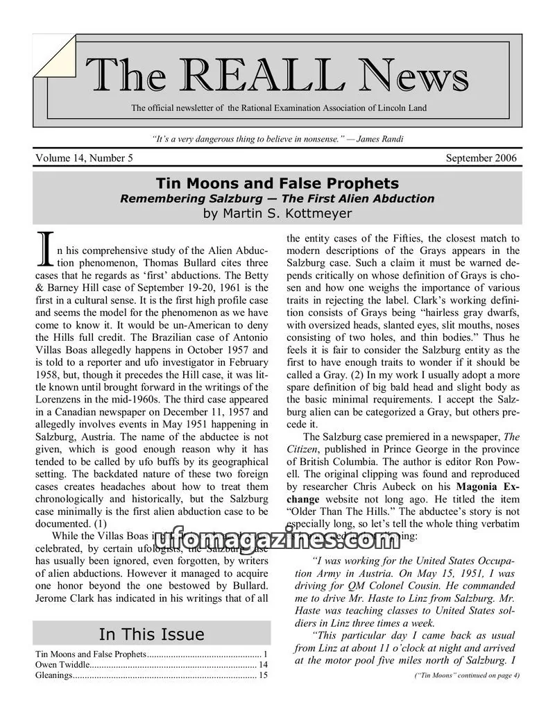 Cover of The Rational Examination Association of Lincoln Land issue Volume 14, Number 5: The REALL News