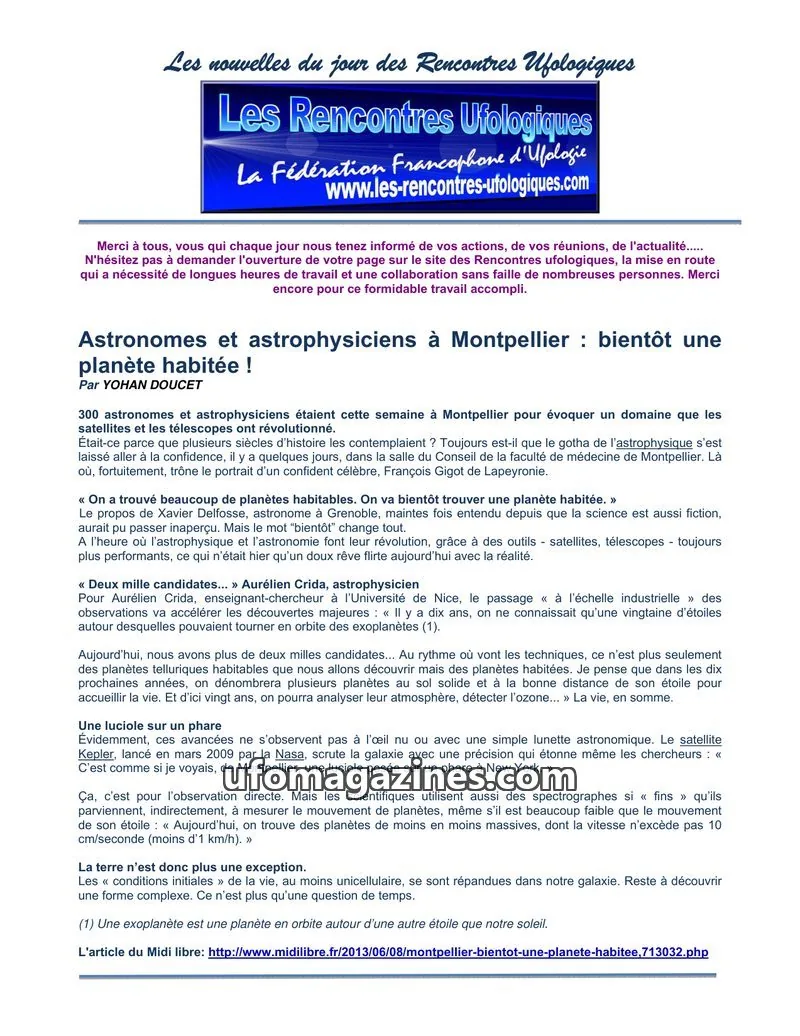 Cover of Rencontres Ufologiques: Les Rencontres Ufologiques