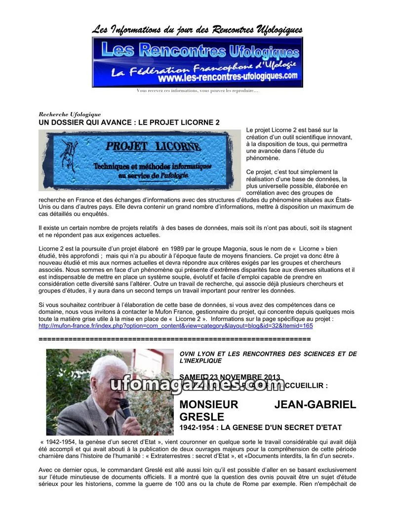 Cover of Rencontres Ufologiques: Les Rencontres Ufologiques