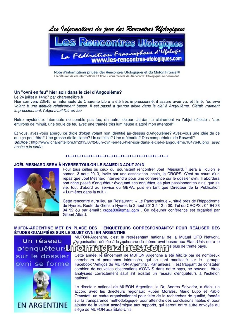 Cover of Rencontres Ufologiques: Les Rencontres Ufologiques