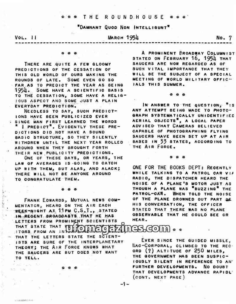Cover of Roundhouse issue 7: THE ROUNDHOUSE
