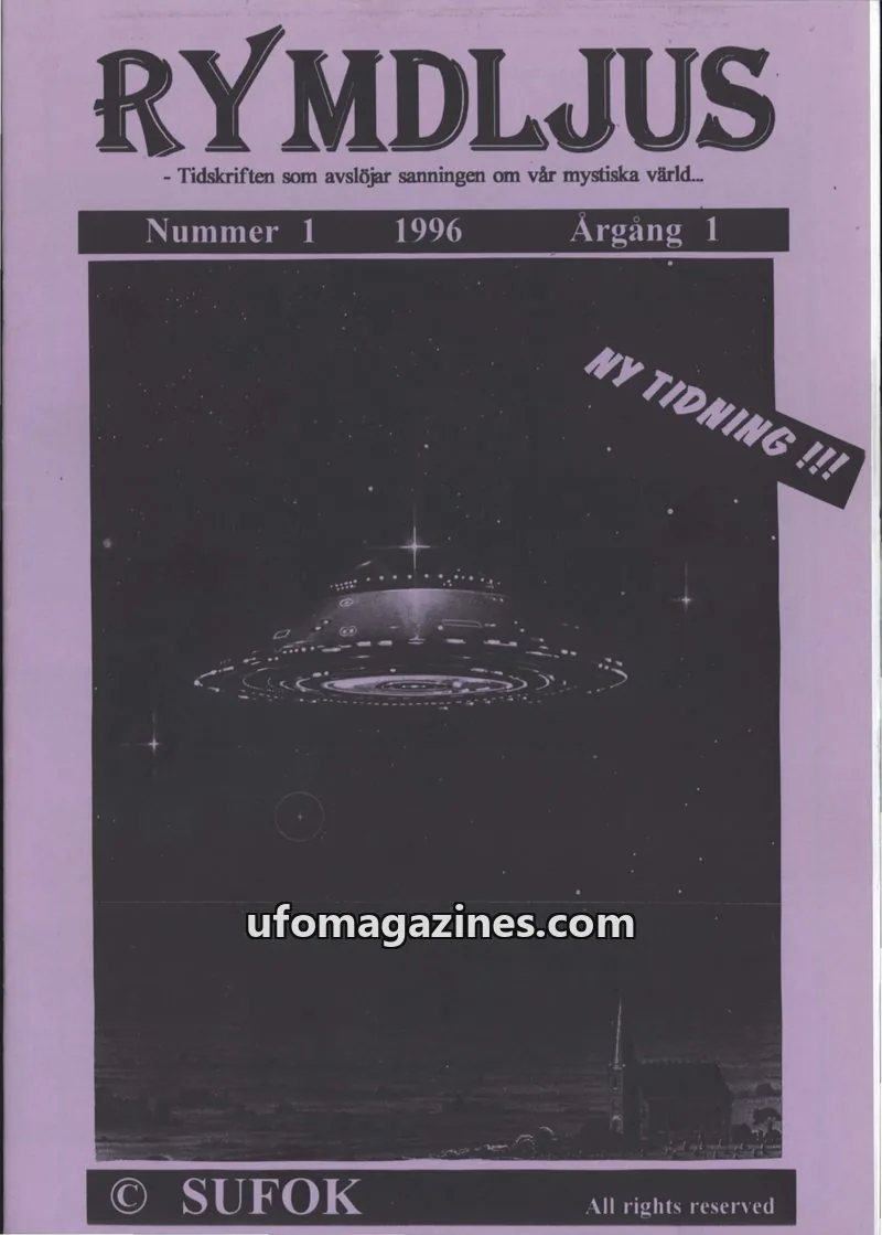 Cover of SUFOK issue 1: RYMDLJUS