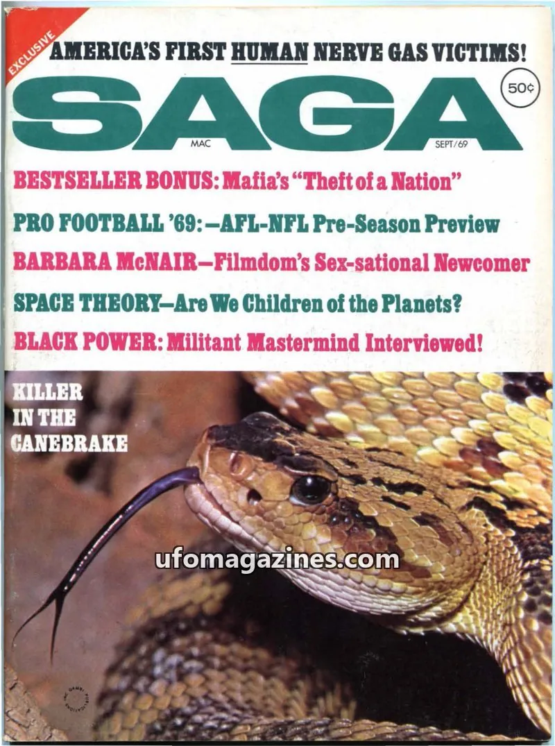 Cover of Gambi Publications, Inc. issue SEPT/69: SAGA