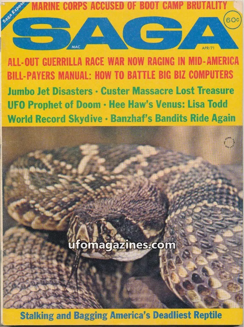 Cover of SAGA issue APR/71: SAGA