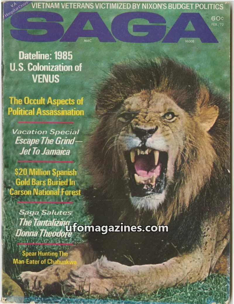 Cover of SAGA issue FEB./72: SAGA