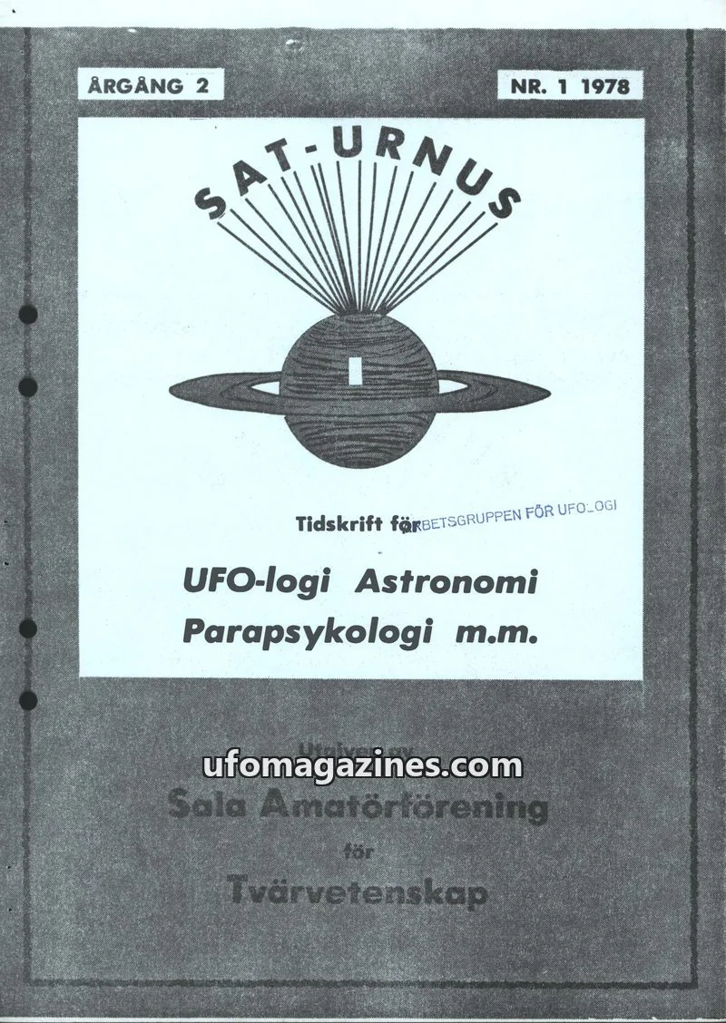 Cover of SAT-urnus issue 1 1978: SAT-URNUS
