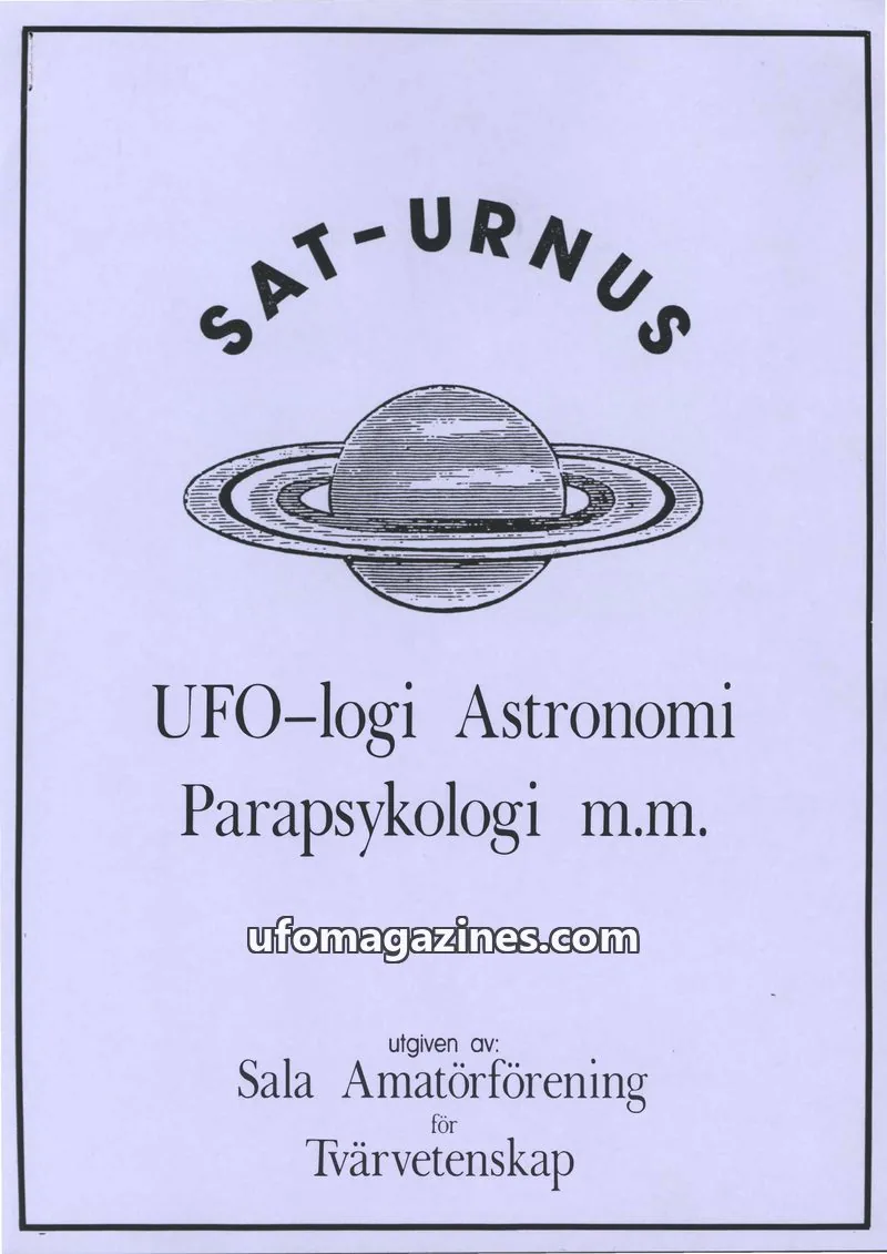 Cover of SAT-urnus issue NR 2-92: SATURNUS