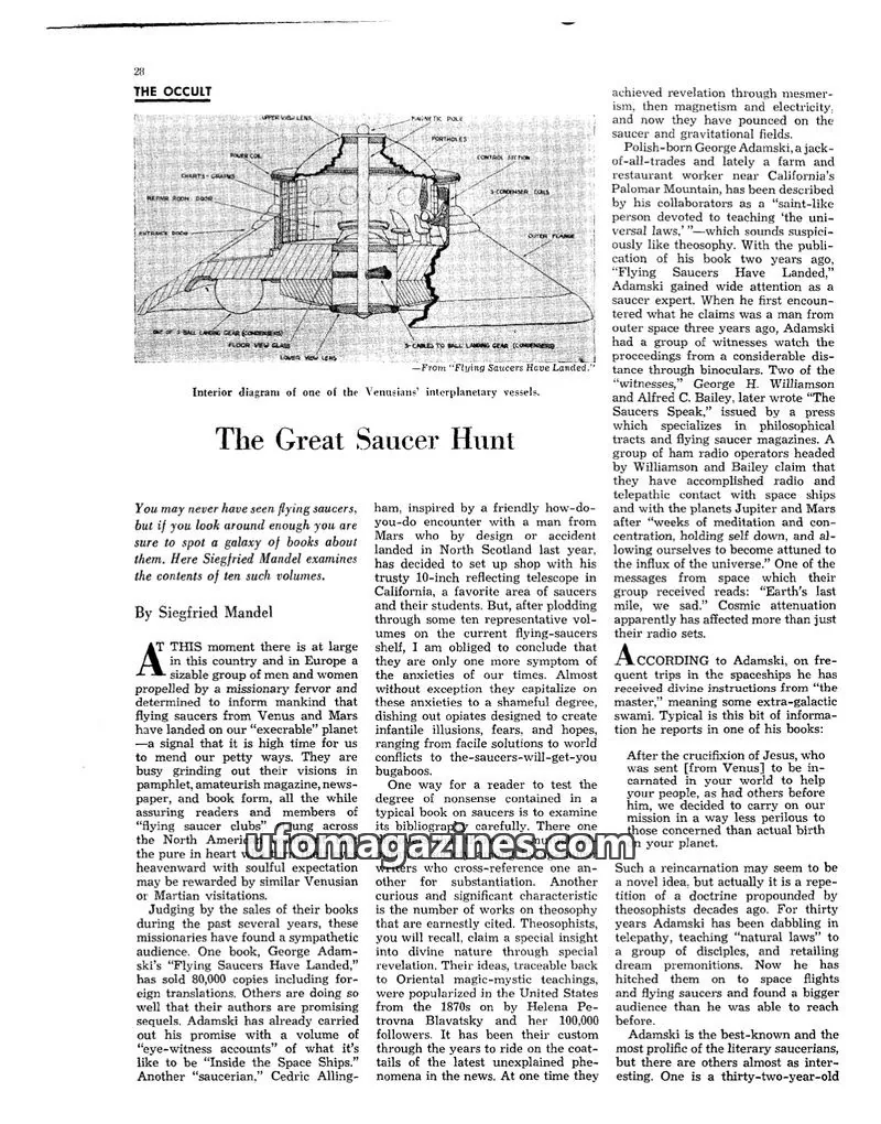 Cover of Saturday Review issue 28: THE OCCULT