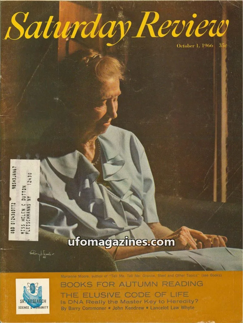 Cover of Saturday Review issue October 1, 1966: Saturday Review