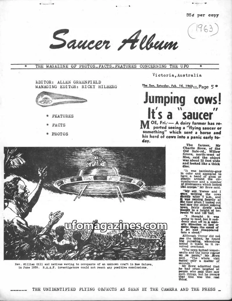 Cover of Saucer Album (Allen Greenfield) issue 5: Saucer Album