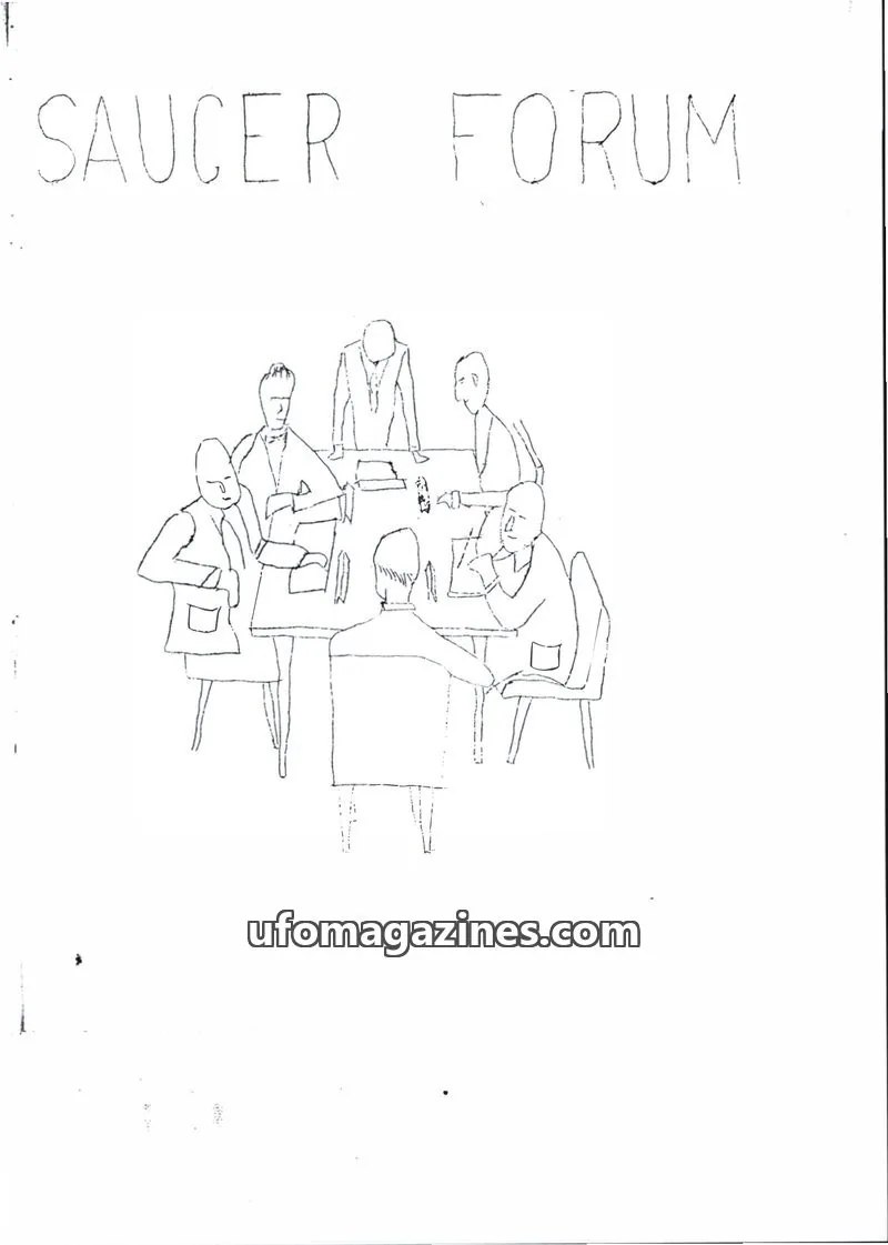 Cover of Saucer Forum (Jimmy Goddard) issue Vol. 4, No. 1: SAUCER FORUM