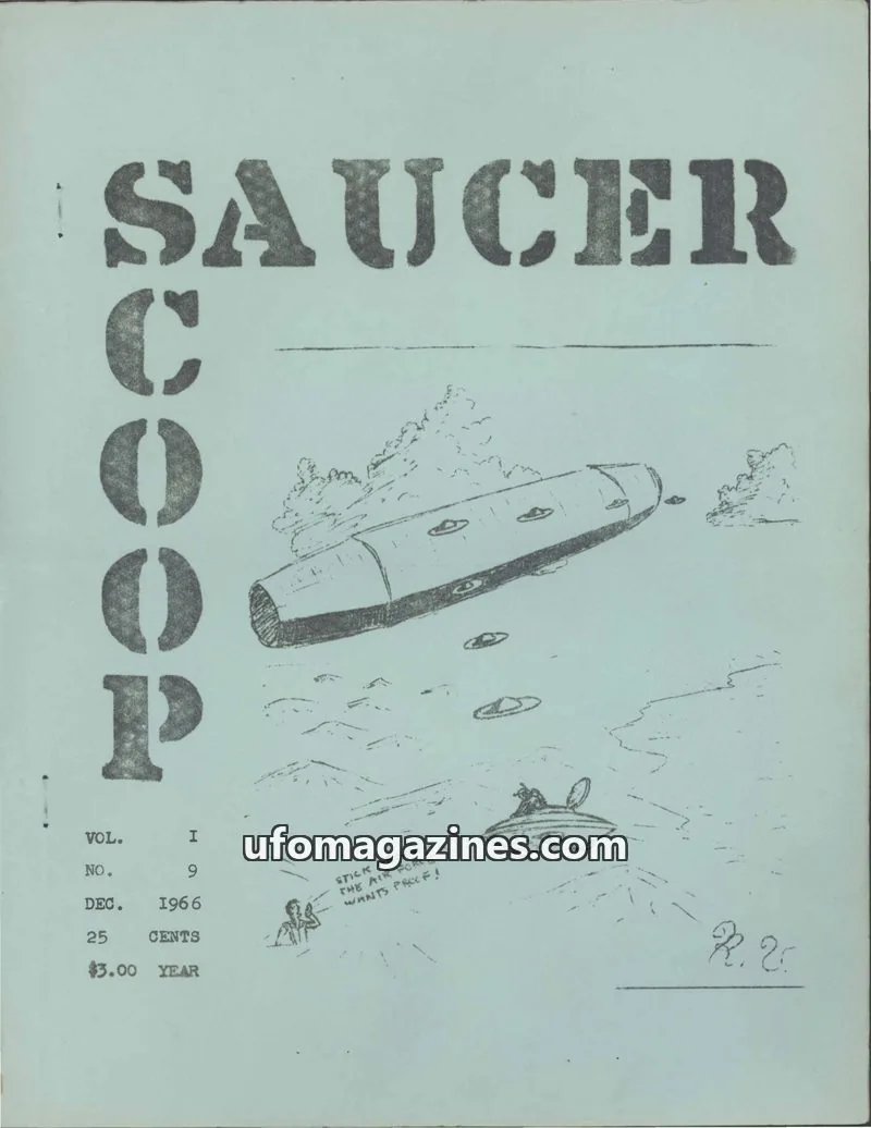 Cover of Saucer Scoop issue 9: SAUCER SCOOP