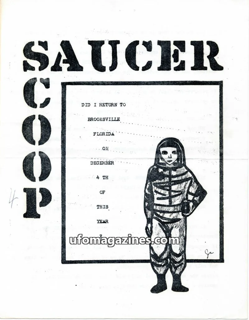 Cover of Saucer Scoop issue 10: SAUCER SCOOP