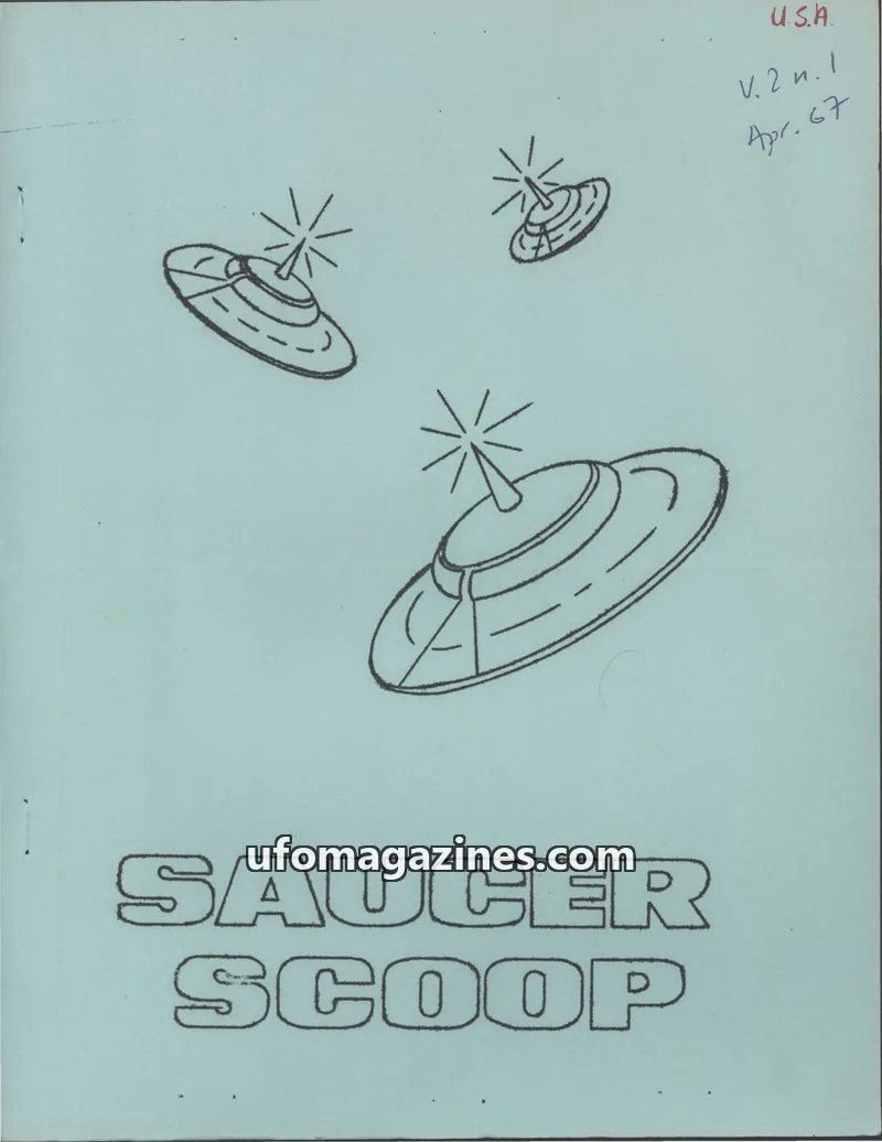 Cover of Saucer Scoop issue 1: SAUCER SCOOP