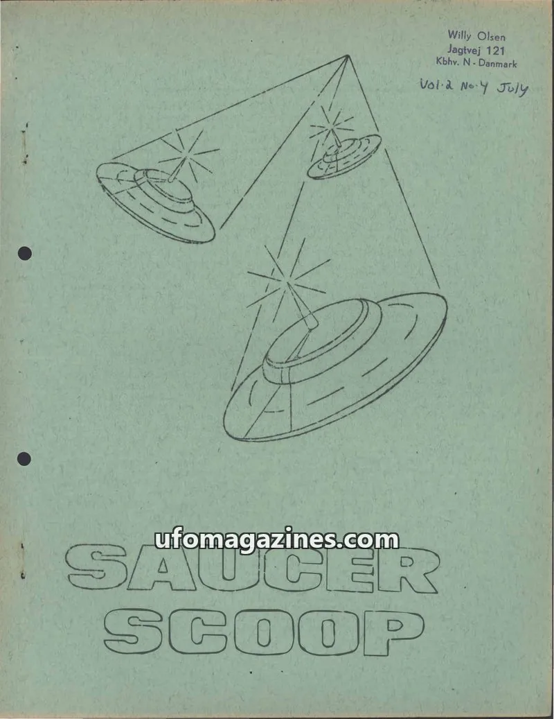 Cover of RMCF Publications issue Vol.2 No.4: SAUCER SCOOP