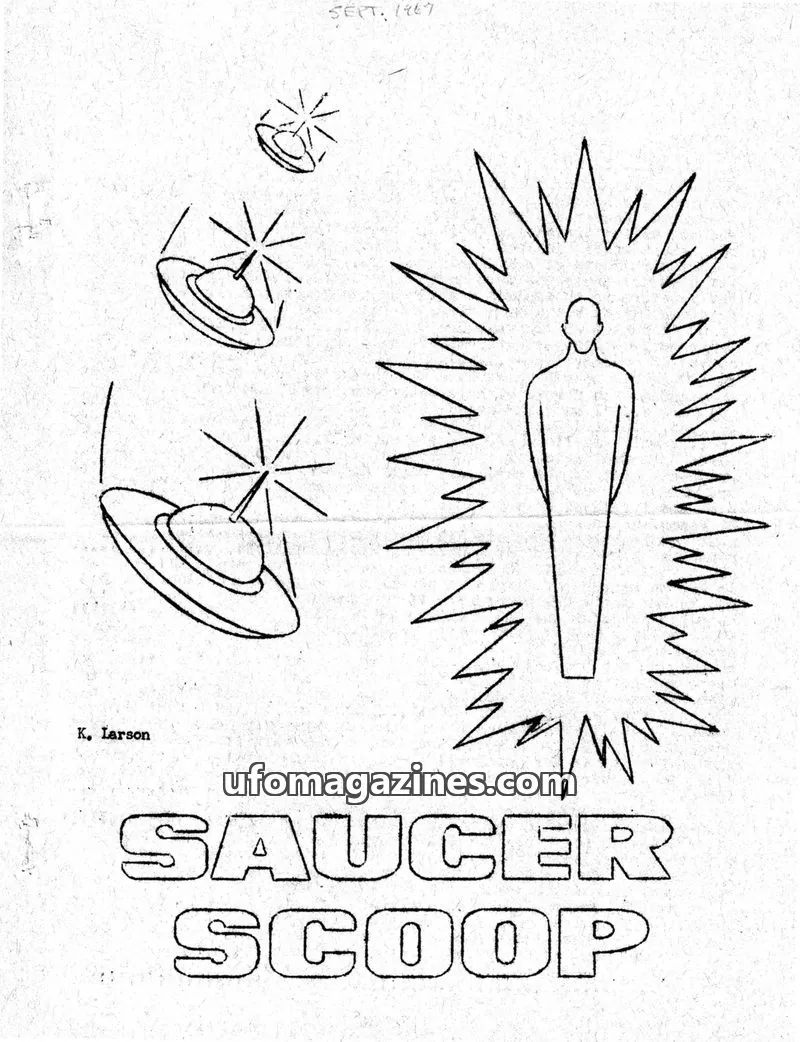 Cover of Saucer Scoop issue VOL. 2 NO. 6: SAUCER SCOOP