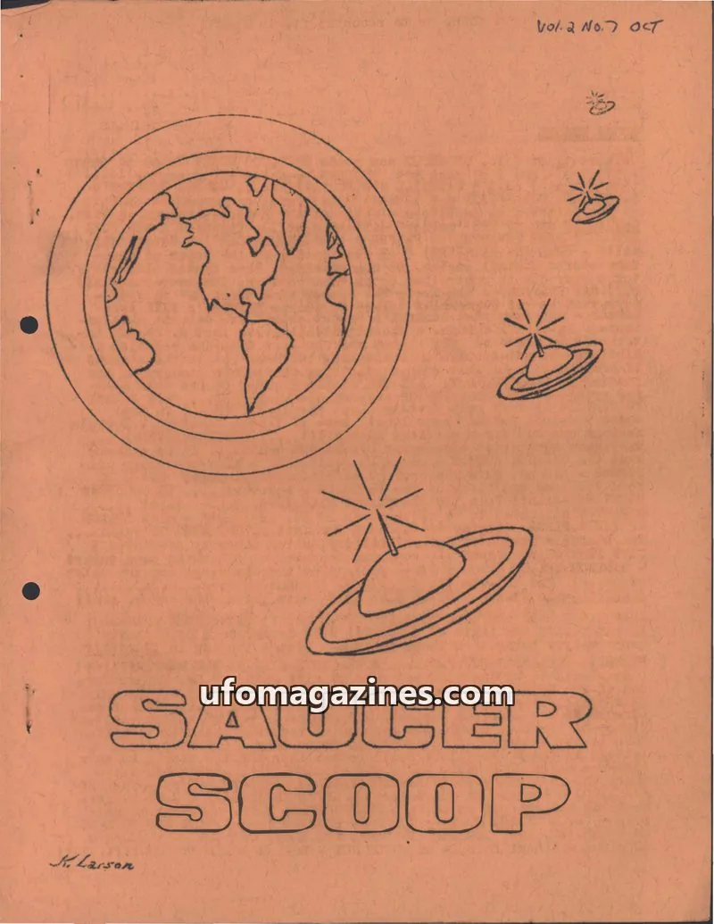 Cover of Saucer Scoop issue Vol.2 No.7: SAUCER SCOOP