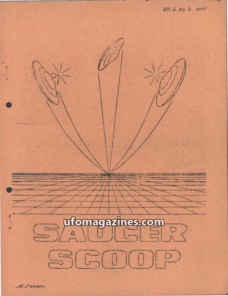 Cover of SPACE AGE PRESS issue NO. 8: SAUCER SCOOP