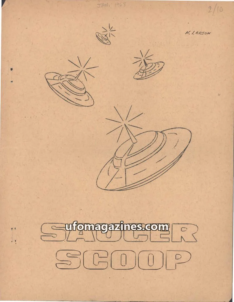 Cover of Saucer Scoop issue 10: SAUCER SCOOP