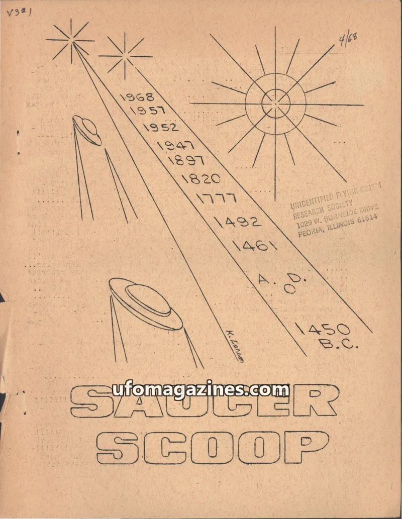 Cover of Saucer Scoop issue 3#1: SAUCER SCOOP