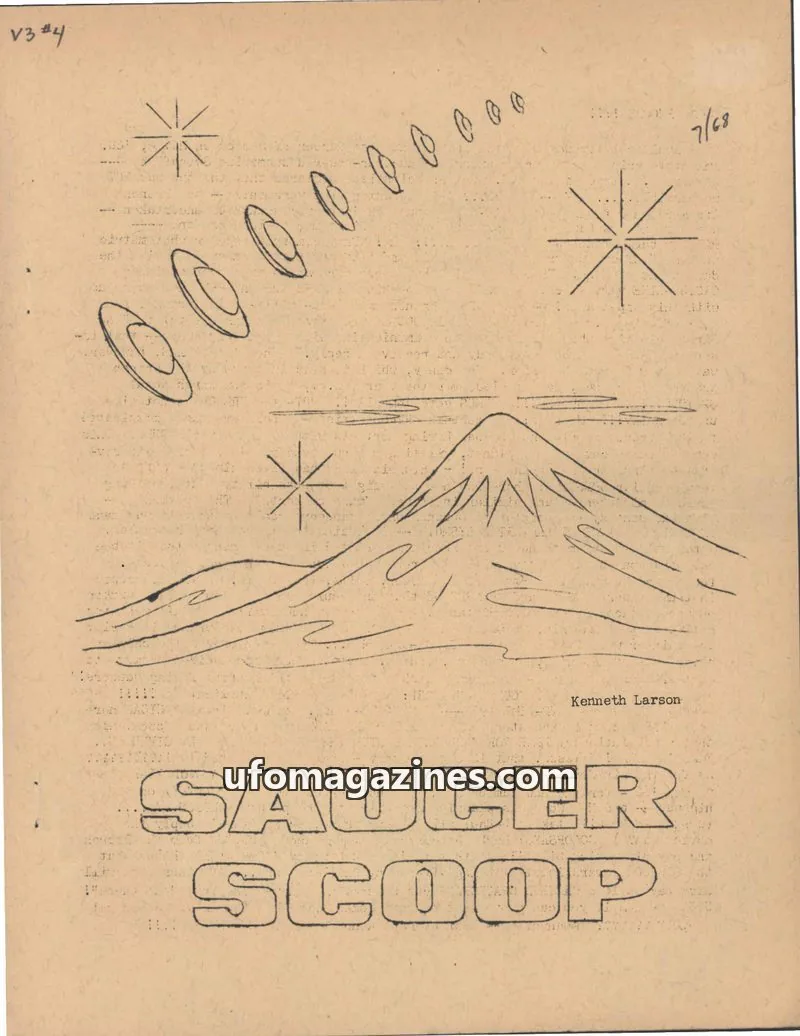 Cover of Saucer Scoop issue 4: SAUCER SCOOP