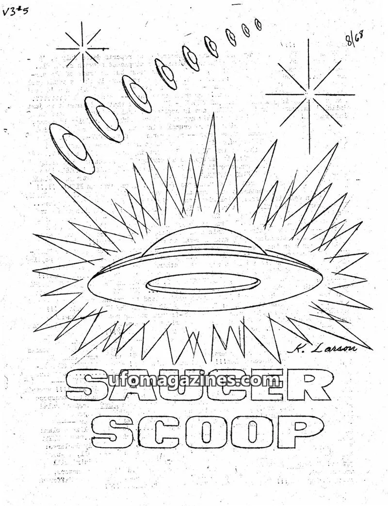 Cover of Saucer Scoop issue 5: SAUCER SCOOP