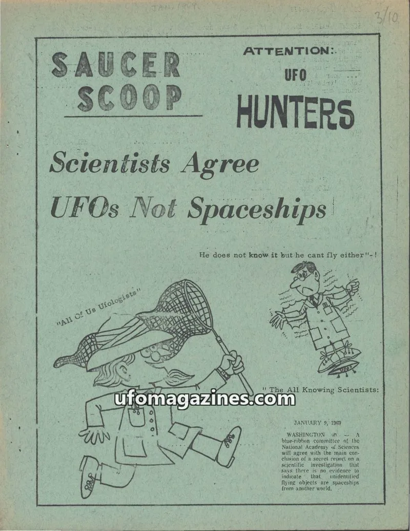 Cover of Saucer Scoop issue 10: SAUCER SCOOP