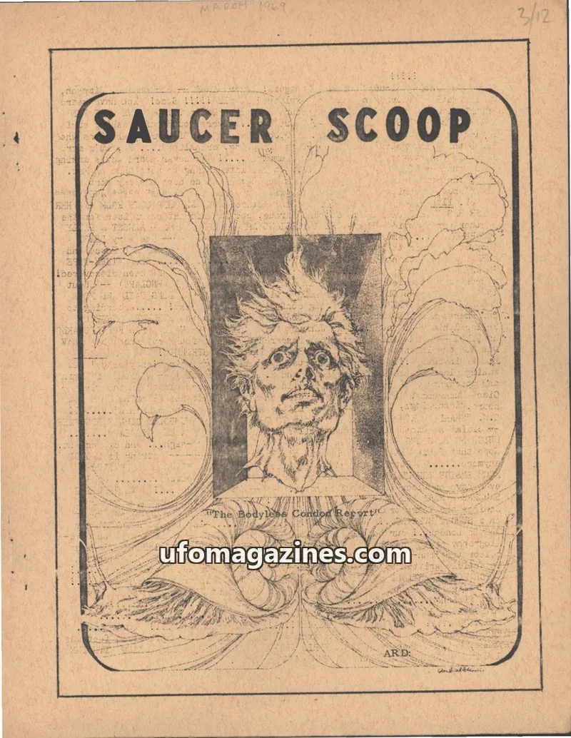 Cover of Saucer Scoop issue 12: SAUCER SCOOP