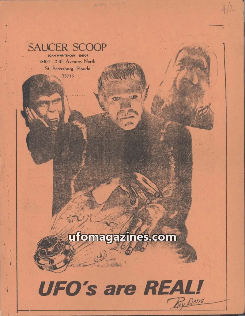 Cover of Saucer Scoop issue May Issue 1969: SAUCER SCOOP