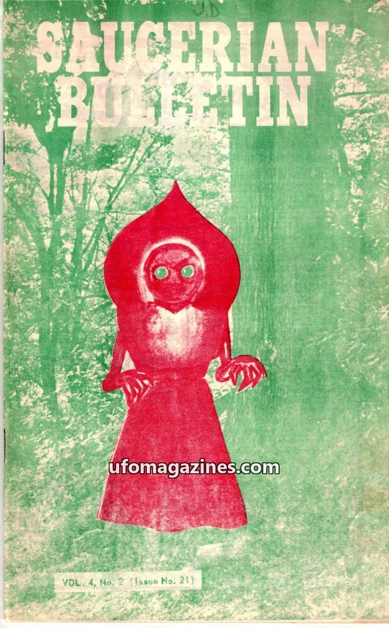 Cover of Saucerian Bulletin issue 21: SAUCERIAN BULLETIN