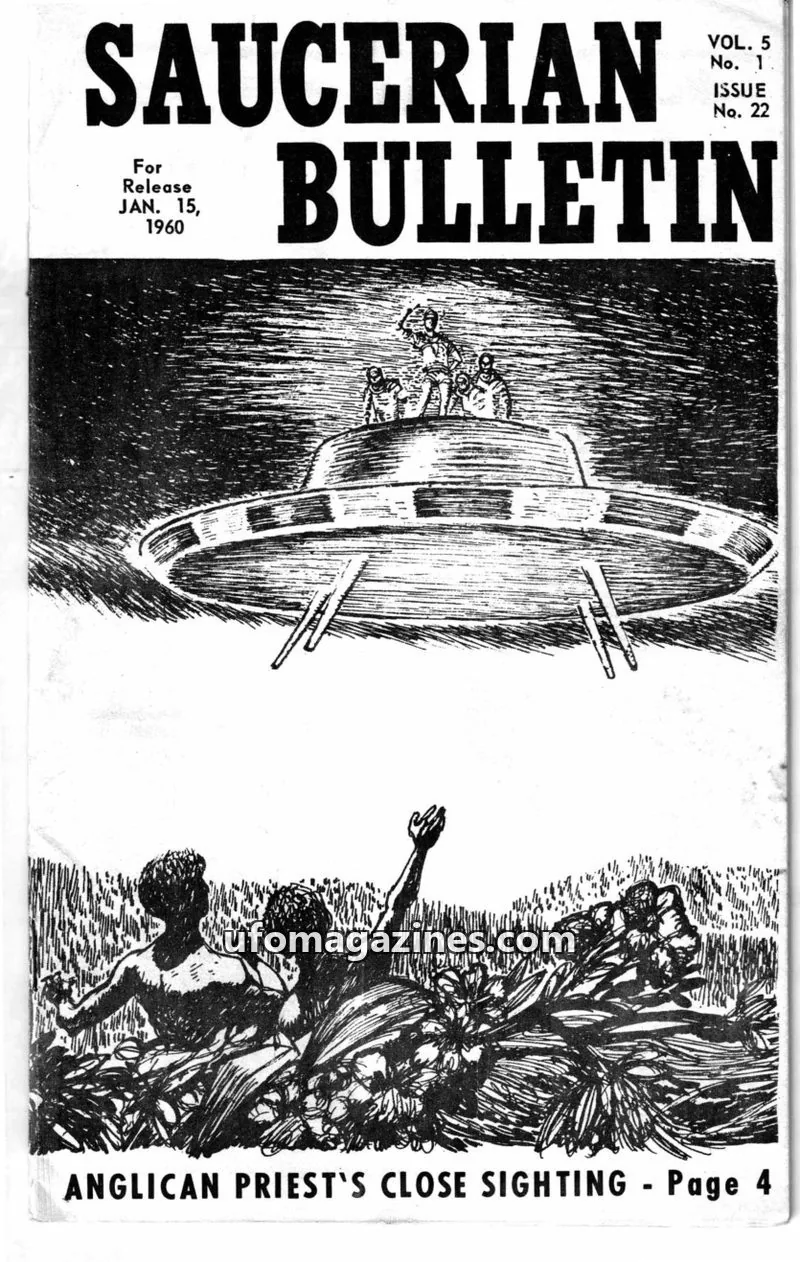 Cover of SAUCERIAN PUBLICATIONS issue No. 22: SAUCERIAN BULLETIN