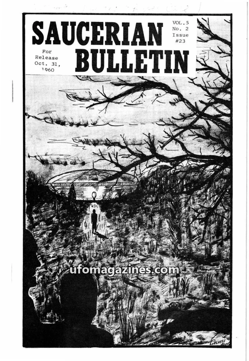 Cover of Saucerian Bulletin issue #23: SAUCERIAN BULLETIN