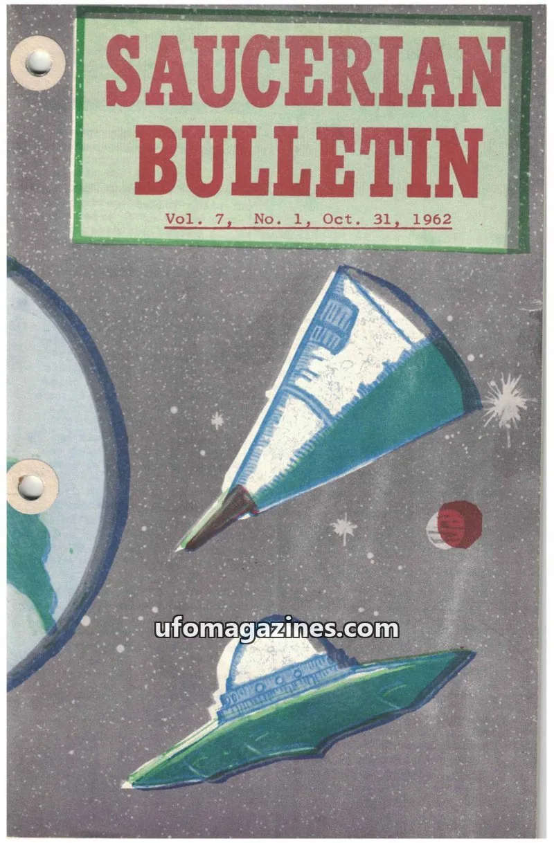 Cover of Saucerian Bulletin issue Vol. 7, No. 1: SAUCERIAN BULLETIN