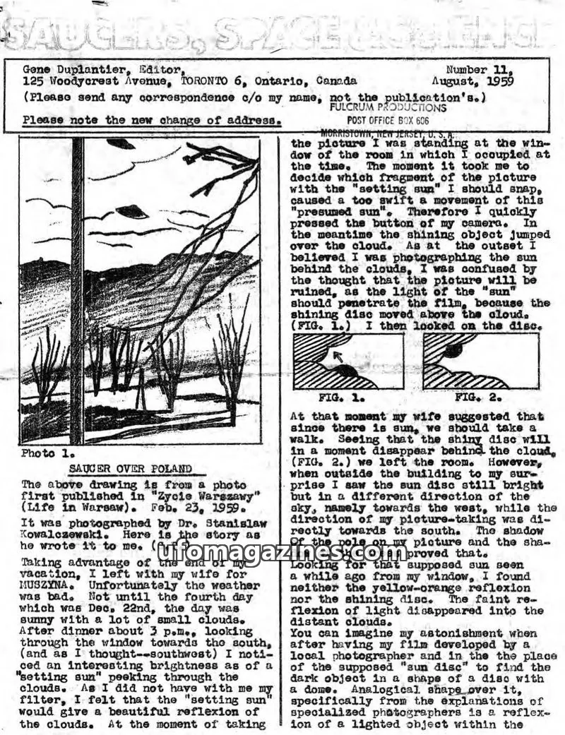 Cover of Saucers, Space & Science  (Duplantier) issue 11: SAUCERS, SPACE & SCIENCE