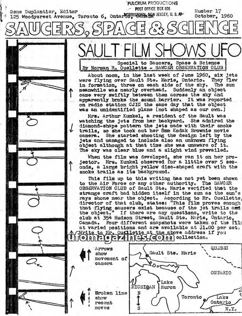 Cover of Saucers, Space & Science  (Duplantier) issue 17: SAUCERS, SPACE & SCIENCE