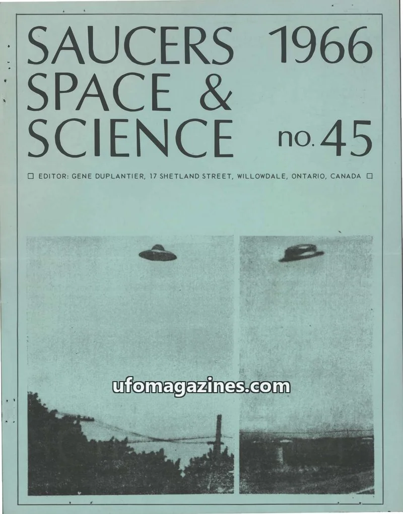 Cover of Saucers, Space & Science  (Duplantier) issue 45: SAUCERS SPACE & SCIENCE