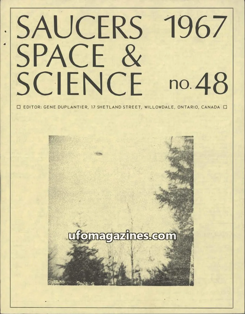 Cover of AFSCA issue no. 48: SAUCERS SPACE & SCIENCE
