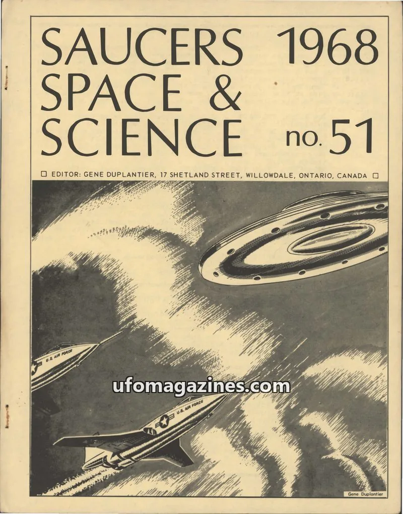 Cover of Saucers, Space & Science  (Duplantier) issue no. 51: SAUCERS SPACE & SCIENCE