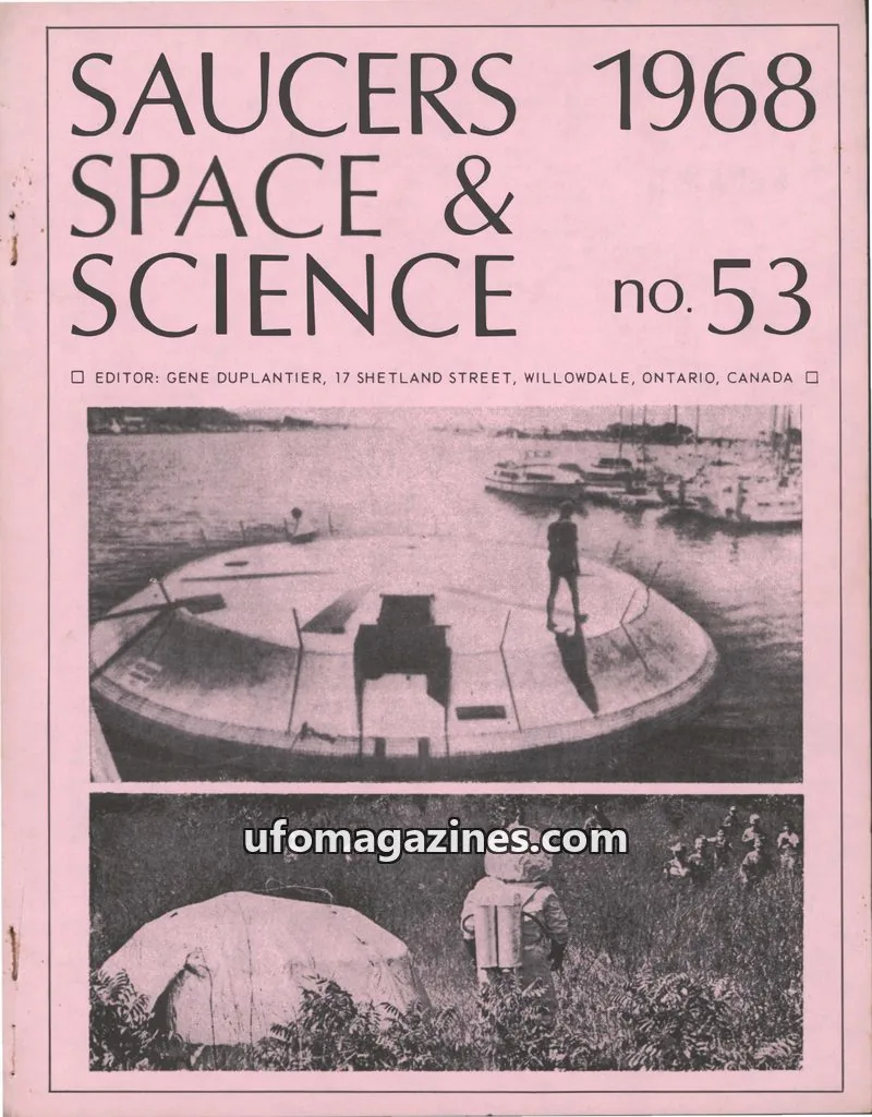 Cover of Saucers, Space & Science  (Duplantier) issue 53: SAUCERS SPACE & SCIENCE