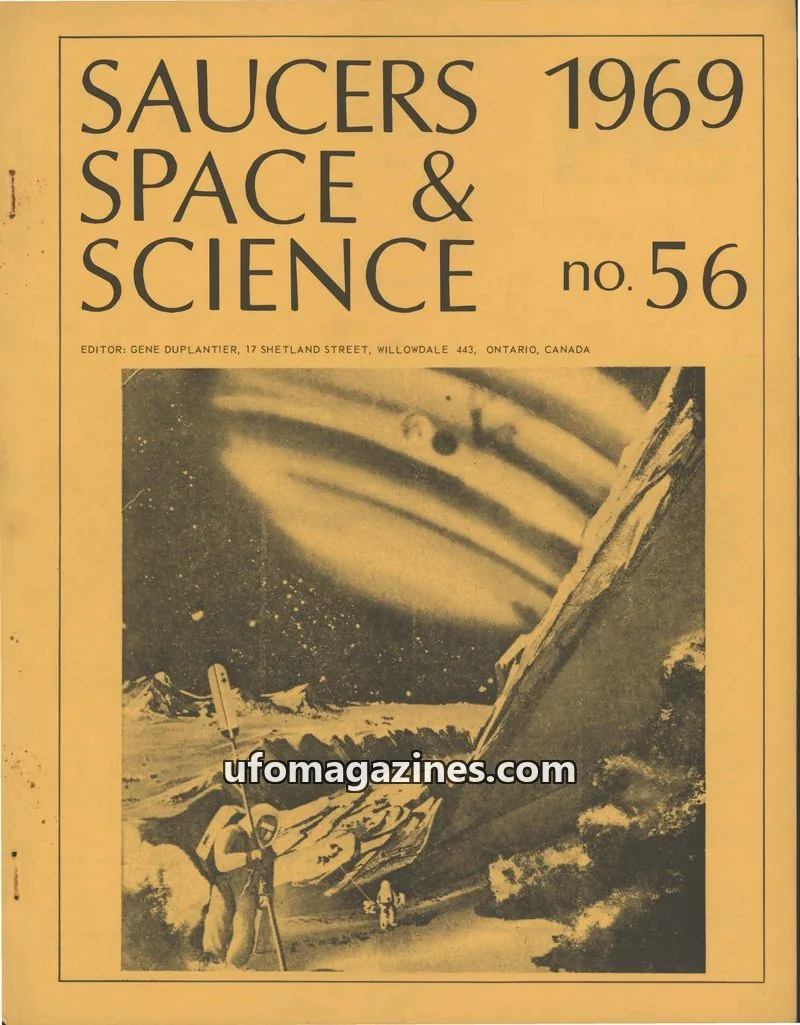 Cover of Saucers, Space & Science  (Duplantier) issue no. 56: SAUCERS SPACE & SCIENCE