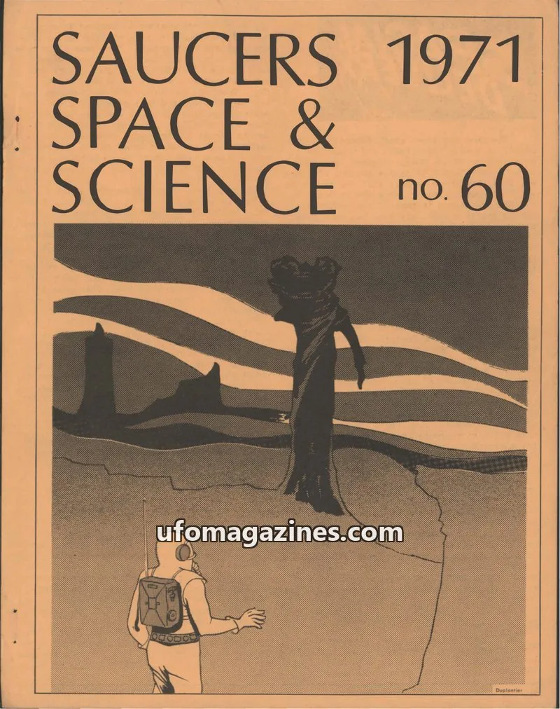 Cover of Saucerian Publications issue no. 60: SAUCERS SPACE & SCIENCE