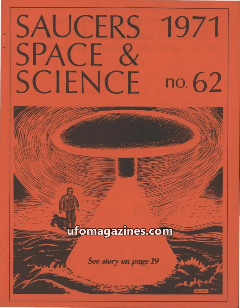 Cover of UFO Magazine Publications issue no. 62: SAUCERS SPACE & SCIENCE