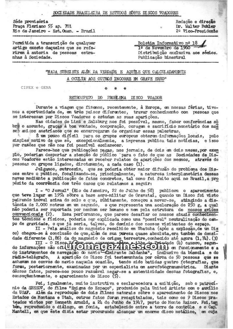 Cover of SBEDV issue 18: Boletim Informativo