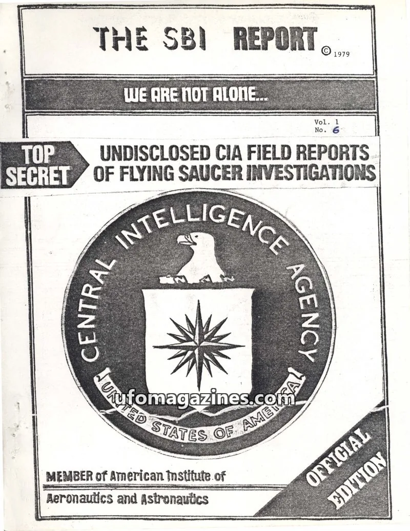 Cover of Scientific Bureau of Investigation, Inc. issue 6: THE SBI REPORT
